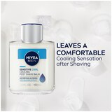 NIVEA Men Sensitive Cooling Post Shave Balm, Sensitive Cool, 3.3 OZ, thumbnail image 2 of 12