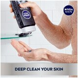 NIVEA MEN Deep Active Clean Charcoal Body Wash, 16.9 OZ, thumbnail image 3 of 6