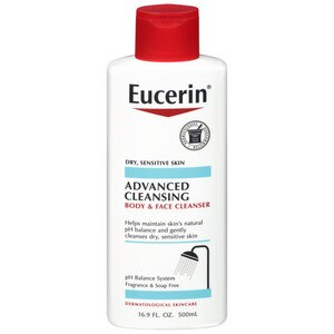 Eucerin Advanced Cleansing Body And Face Cleanser, 16.9 Oz , CVS