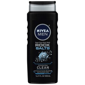 NIVEA MEN Deep Clean Rock Salts - Gel de baño, 16.9 oz