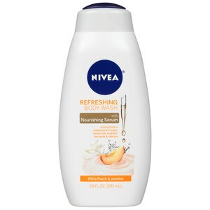 NIVEA Refreshing White Peach And Jasmine Body Wash With Nourishing Serum, 20 Oz , CVS