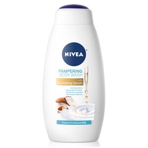 NIVEA Pampering Coconut And Almond Milk Body Wash With Nourishing Serum, 20 Oz , CVS