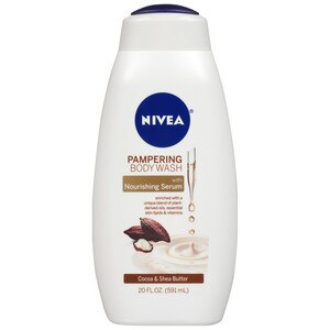 NIVEA Pampering Cocoa And Shea Butter Body Wash With Nourishing Serum, 20 Oz , CVS