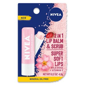 NIVEA 2 In 1 Lip Balm & Scrub With Rosehip Oil - 0.17 Oz , CVS