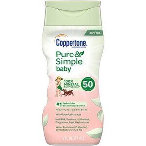 Coppertone Pure And Simple Baby Sunscreen SPF 50, 5 FL Oz - 6 Oz , CVS