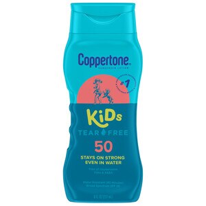 Coppertone Kids Sunscreen Tear Free Mineral Based Water Resistant Lotion Broad Spectrum SPF 50, 6 Oz , CVS