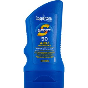 Coppertone Travel Size SPORT Sunscreen Lotion Broad Spectrum, 3 OZ