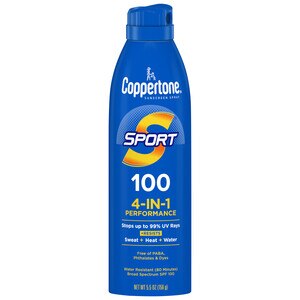 Coppertone SPORT Continuous Sunscreen Spray Broad Spectrum SPF 100, 5.5 Oz , CVS