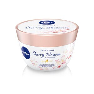 NIVEA Cherry Blossom & Jojoba Oil Infused Body Lotion Souffle, 6.8 OZ