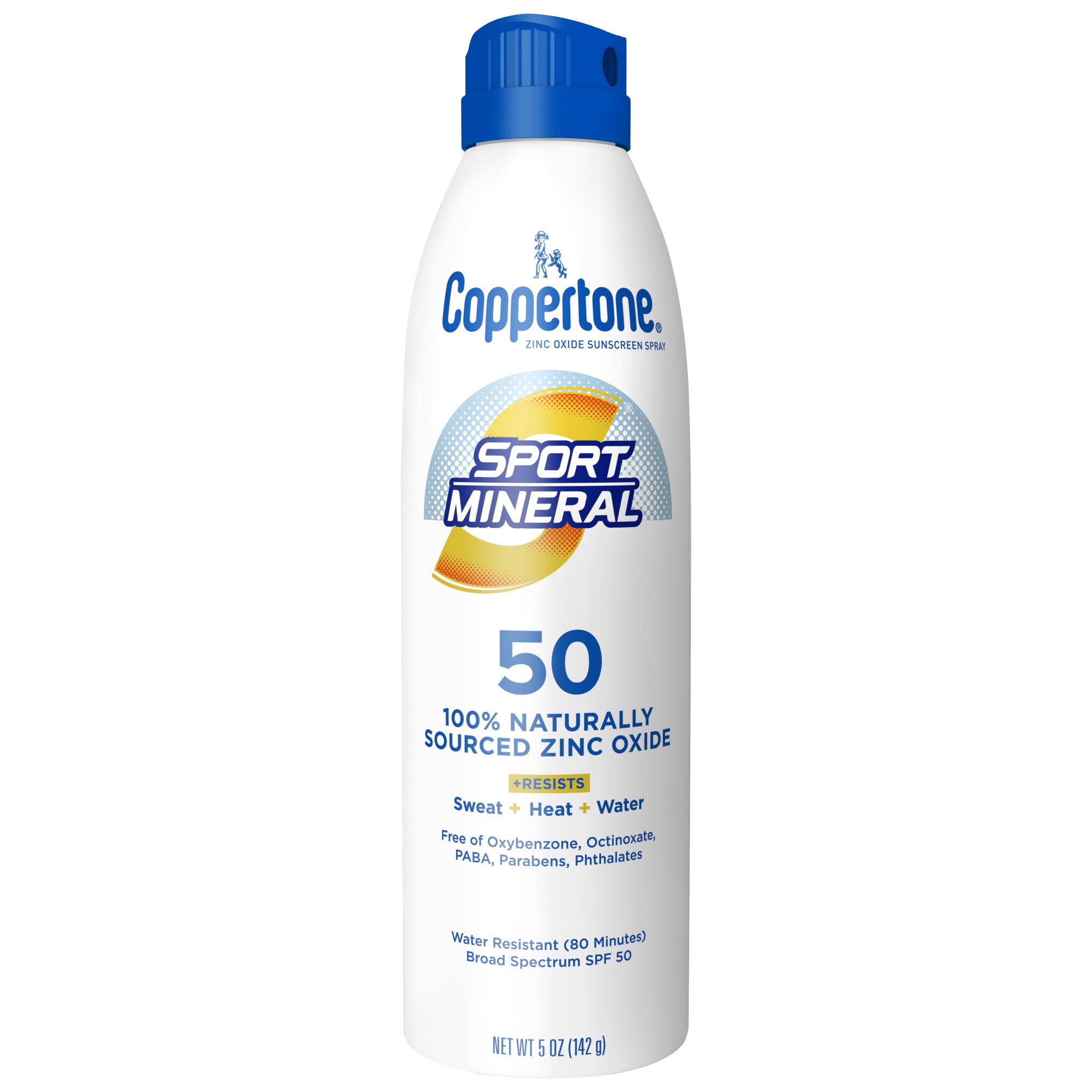 Coppertone Sport Mineral Sunscreen Spray, SPF 50, 5 oz | Pick Up In ...