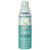 Coppertone Pure & Simple Kids Mineral Sunscreen Spray, SPF 50, 5 oz, thumbnail image 1 of 12