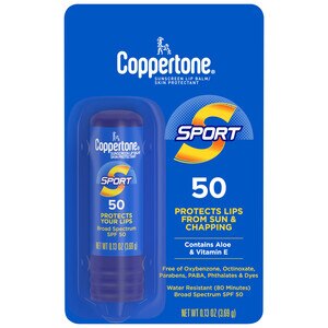 Coppertone Sport Sunscreen Lip Balm, SPF 50, 0.13 Oz , CVS