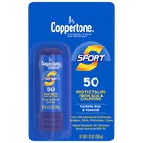 Coppertone Sport Sunscreen Lip Balm, SPF 50, 0.13 OZ, thumbnail image 1 of 9