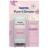 Coppertone Pure & Simple Baby Mineral Sunscreen Stick, SPF 50, .49 oz, thumbnail image 1 of 11