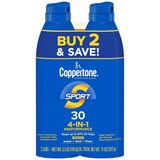 Coppertone SPORT Continuous Sunscreen Spray Broad Spectrum SPF 30, Twin Pack, 5.5 OZ, thumbnail image 1 of 9