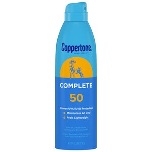 Coppertone Complete Sunscreen Spray, SPF 50, 5.5 Oz , CVS