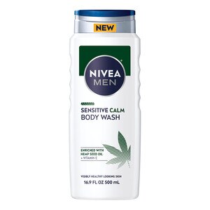 NIVEA Men Sensitive Calm Body Wash, 16.9 OZ