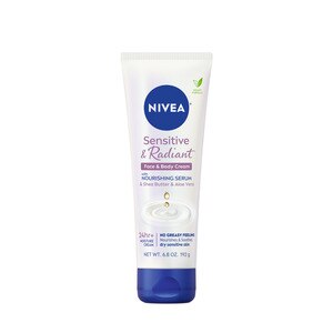 NIVEA Sensitive and Radiant Face and Body Cream, 6.8 OZ