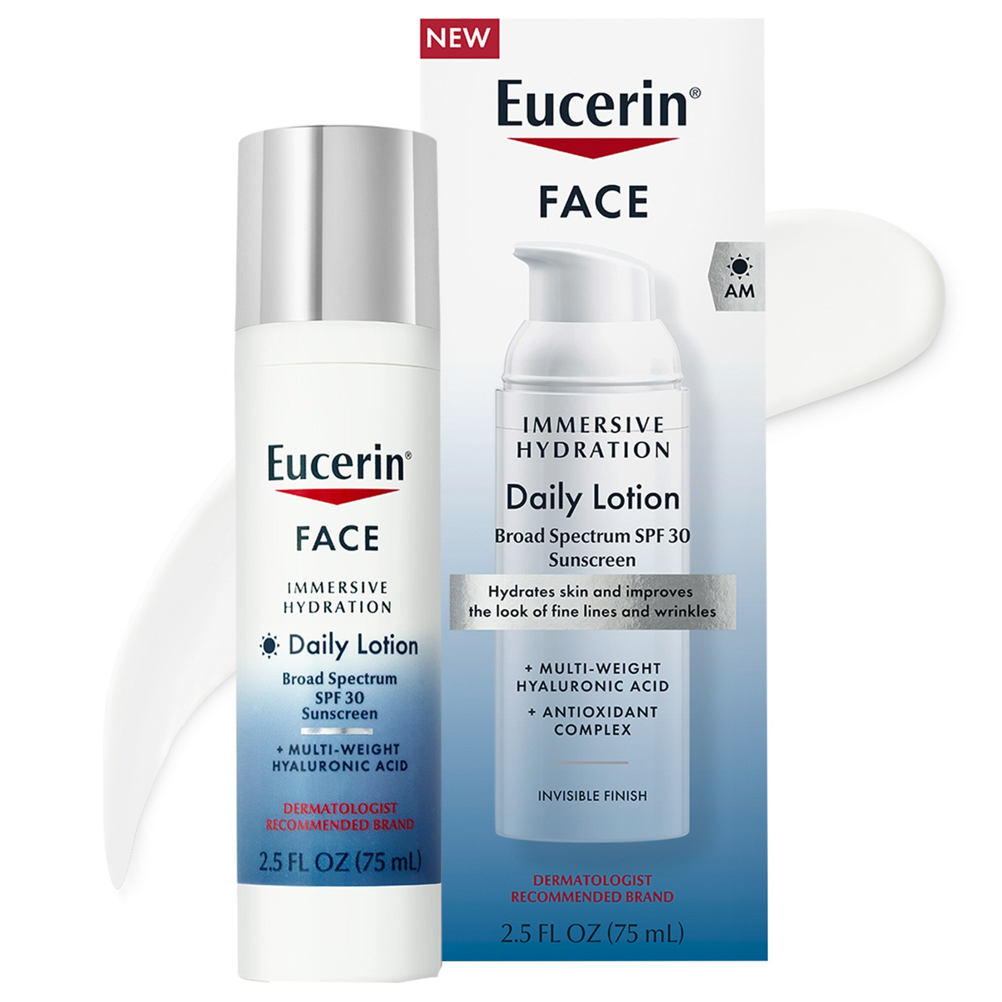 Eucerin Face Immersive Hydration Daily Lotion Broad Spectrum SPF 30 Sunscreen - 1.7 Oz , CVS