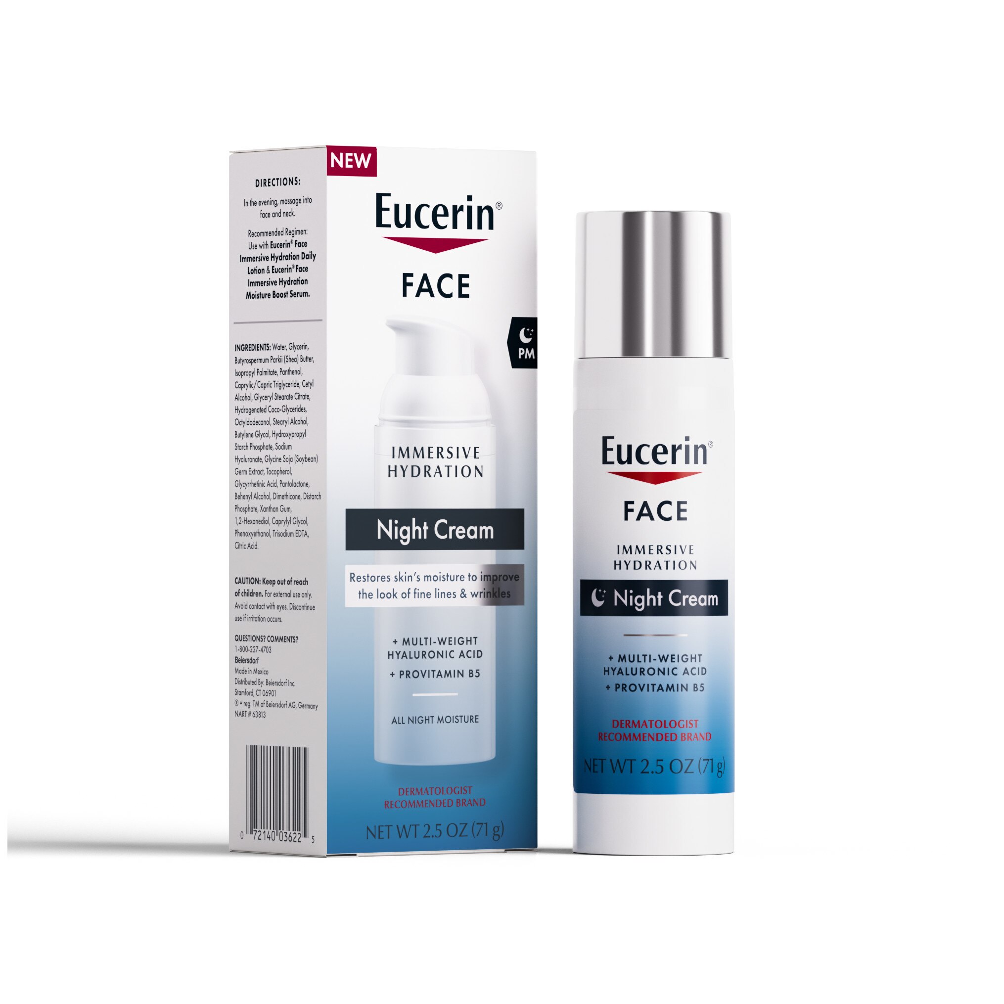 Eucerin Face Immersive Hydration Night Cream, 1.7 Oz , CVS
