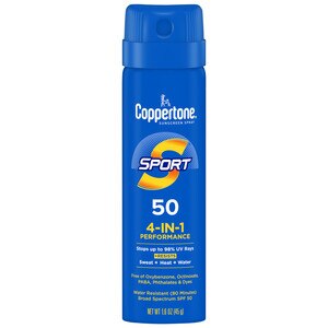 Coppertone Sport Broad Spectrum Sunscreen Spray, Water Resistant, SPF 50, 1.6 Oz , CVS