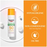 Eucerin Sun Oil Control SPF 50 Face Sunscreen Lotion, 2.5 FL Oz Bottle, 2.5 Fl Oz, thumbnail image 4 of 15