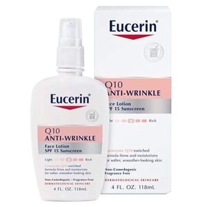 Eucerin Q10 Anti-Wrinkle Sensitive Skin Lotion, 4 OZ