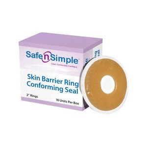 Safe N Simple Conforming Adhesive Seals 2 in. Skin Barrier Ring, 10CT