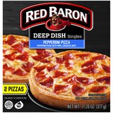 Red Baron Deep Dish Singles Pizza, 2 CT, thumbnail image 1 of 3