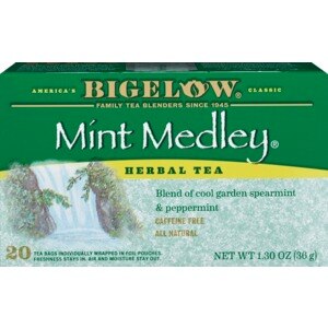 Bigelow Mint Medley, Caffeine Free Herbal Tea Bags, 20 CT