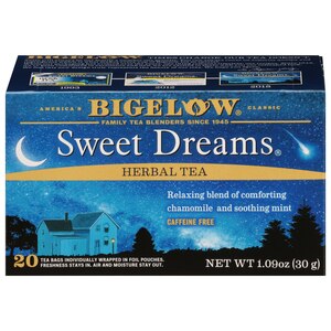 Bigelow Sweet Dreams Tea Bags, 20 Ct, 1.09 Oz - 18 Ct , CVS