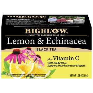 Bigelow Lemon & Echinacea Tea Bags, 18 CT