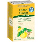 Bigelow Lemon Ginger Herbal Tea + Probiotics, 18 ct, thumbnail image 1 of 3