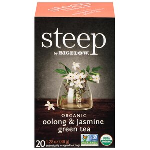Steep by Bigelow Organic Oolong & Jasmine Green Tea, 20 tea bags