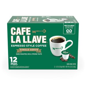 Cafe La Llave Espresso Style K-Cup Coffee Pods, 12 Ct , CVS