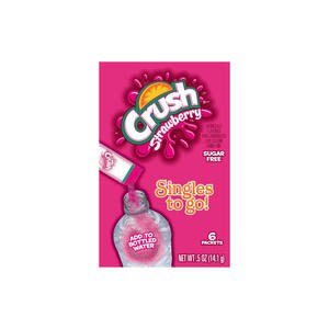 Crush Singles To Go Drink Mix, Strawberry, 6 Ct - 0.5 Oz , CVS
