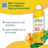 Alba Botanica Broad Spectrum Sunscreen Spray, SPF 50, 5 fl oz, thumbnail image 5 of 9