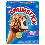 Drumstick Vanilla Fudge Sundae Cone, 4 Count, thumbnail image 1 of 9