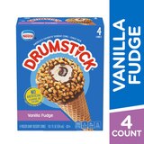 Drumstick Vanilla Fudge Sundae Cone, 4 Count, thumbnail image 2 of 9