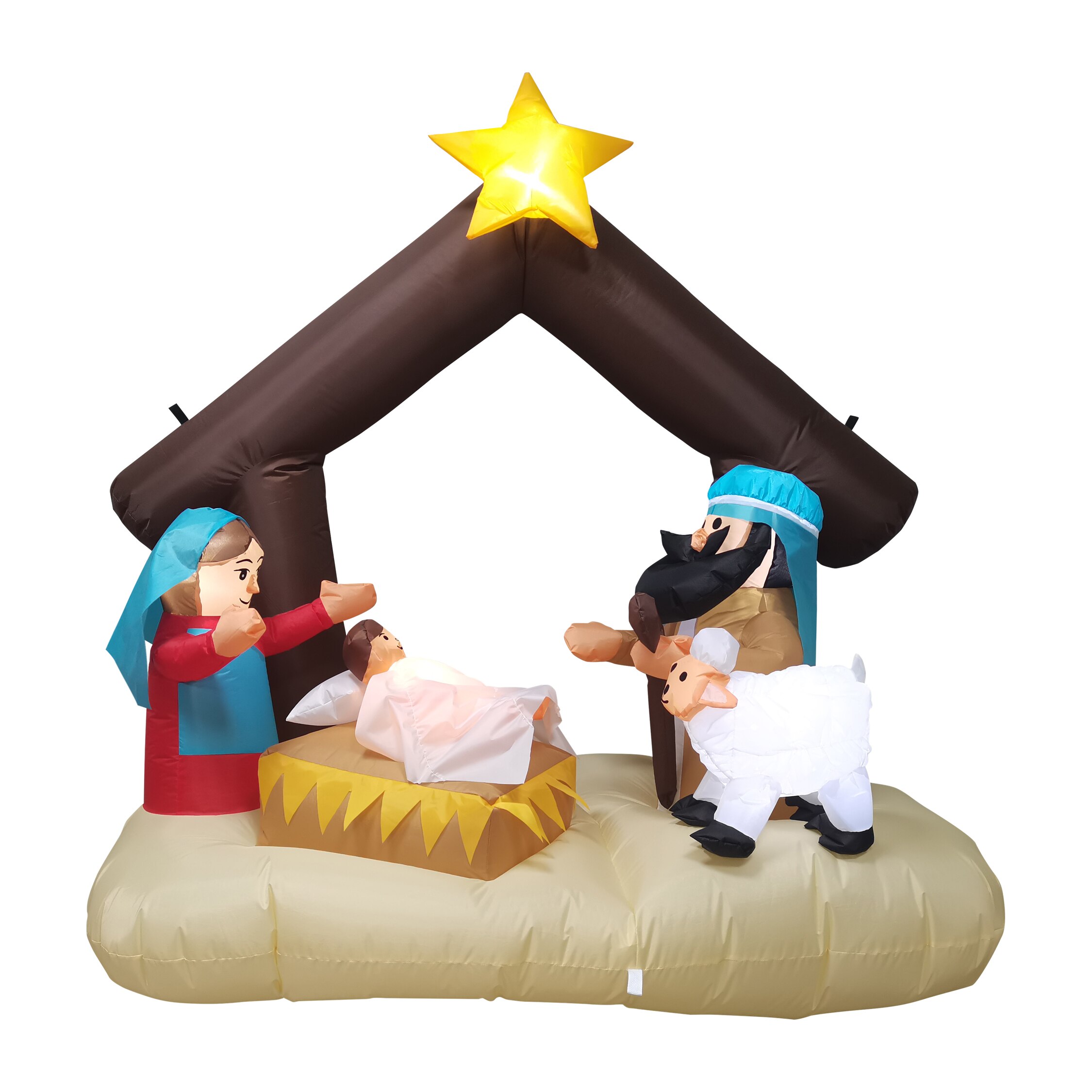 Tinsel & Elves Inflatable Nativity Scene, 6.5 ft | CVS