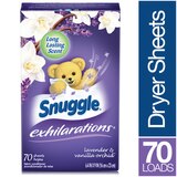 Snuggle Exhilarations Fabric Softener Sheets, Lavender & Vanilla Orchid, 70 ct, thumbnail image 5 of 5