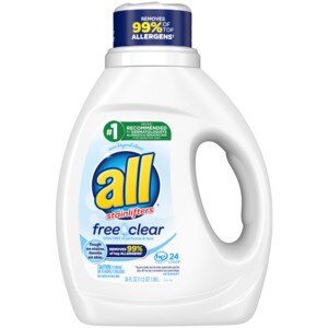 all Liquid Laundry Detergent, Free Clear for Sensitive Skin, 36 OZ