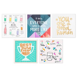 Hallmark Good Mail Blank Cards Assortment (5 Cards With Envelopes For Congratulations, Thinking Of You, Thank You, And More) E3 , CVS