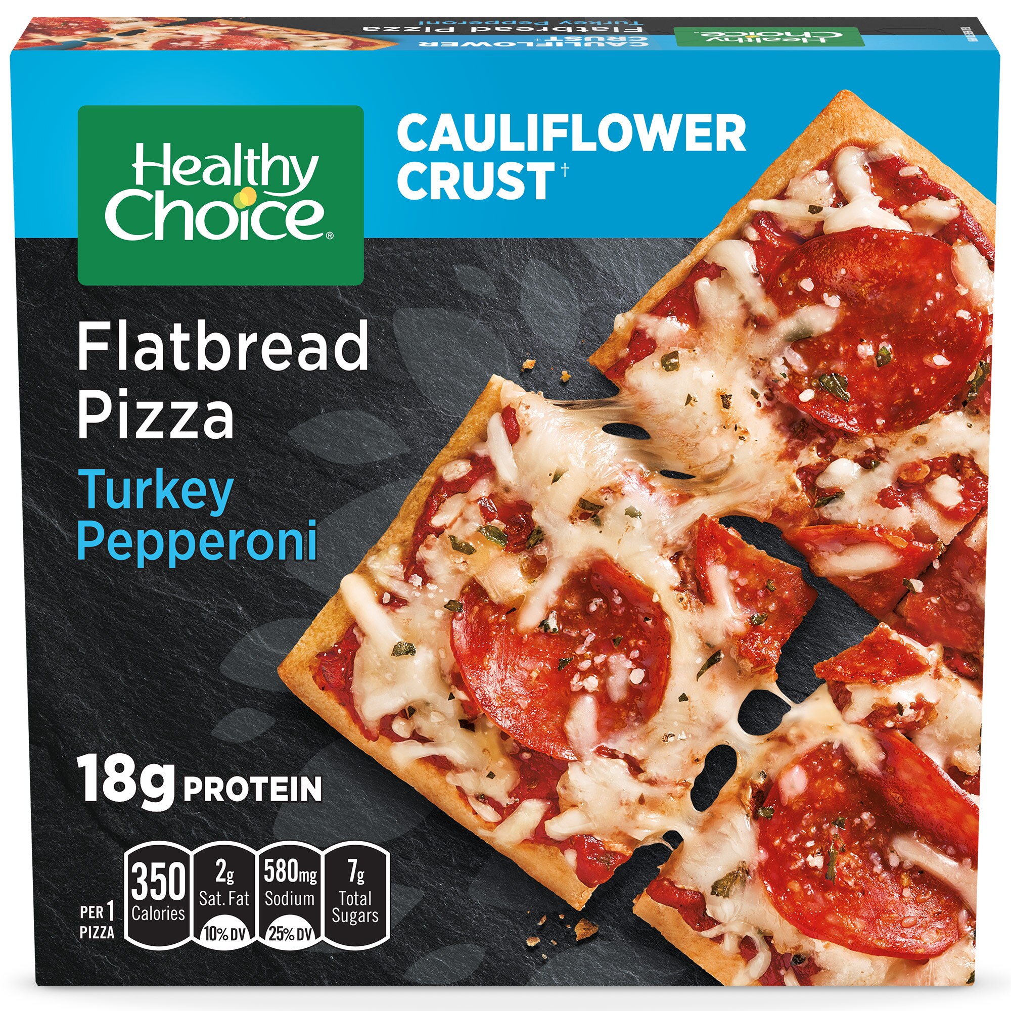 Healthy Choice Turkey Pepperoni Cauliflower Crust Flatbread Pizza, 6 Oz , CVS