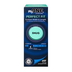 MyONE Custom Fit, SNUG Condoms FitCode 49F, 10 Ct , CVS