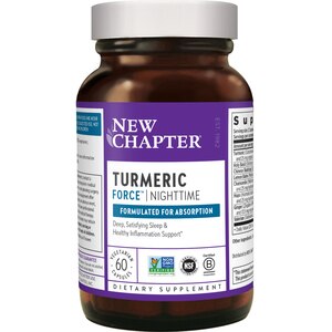  New Chapter Turmeric Force Nighttime, Turmeric Supplement + Sleep Aid - 60 CT 