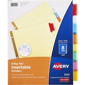 Avery Big Tab Insert Dividers