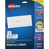 Avery White Mailing Labels 1 X 2-5/8-Inch, thumbnail image 1 of 2