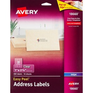 Avery Labels Address Clear 8660 - 300 Ct , CVS