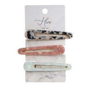 Hive And Co. Salon Hair Clip Set Of 3, Tortoise - 3 Ct , CVS